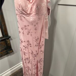 Pink Floral Maxi Dress